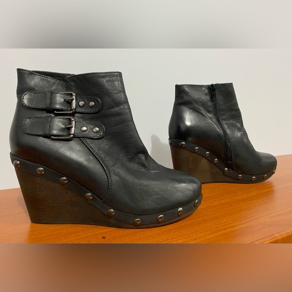 Ankle booties wedge heels - Picture 3 of 6